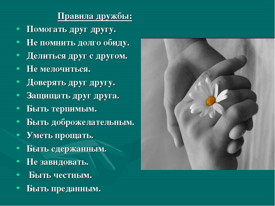Правила дружбы