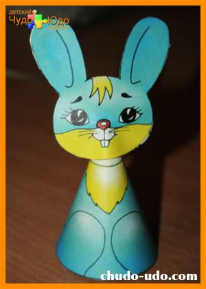 поделка новогодняя игрушка зайчик 4