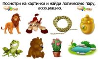 Дидактическая игра - Ассоциации - для дошкольников