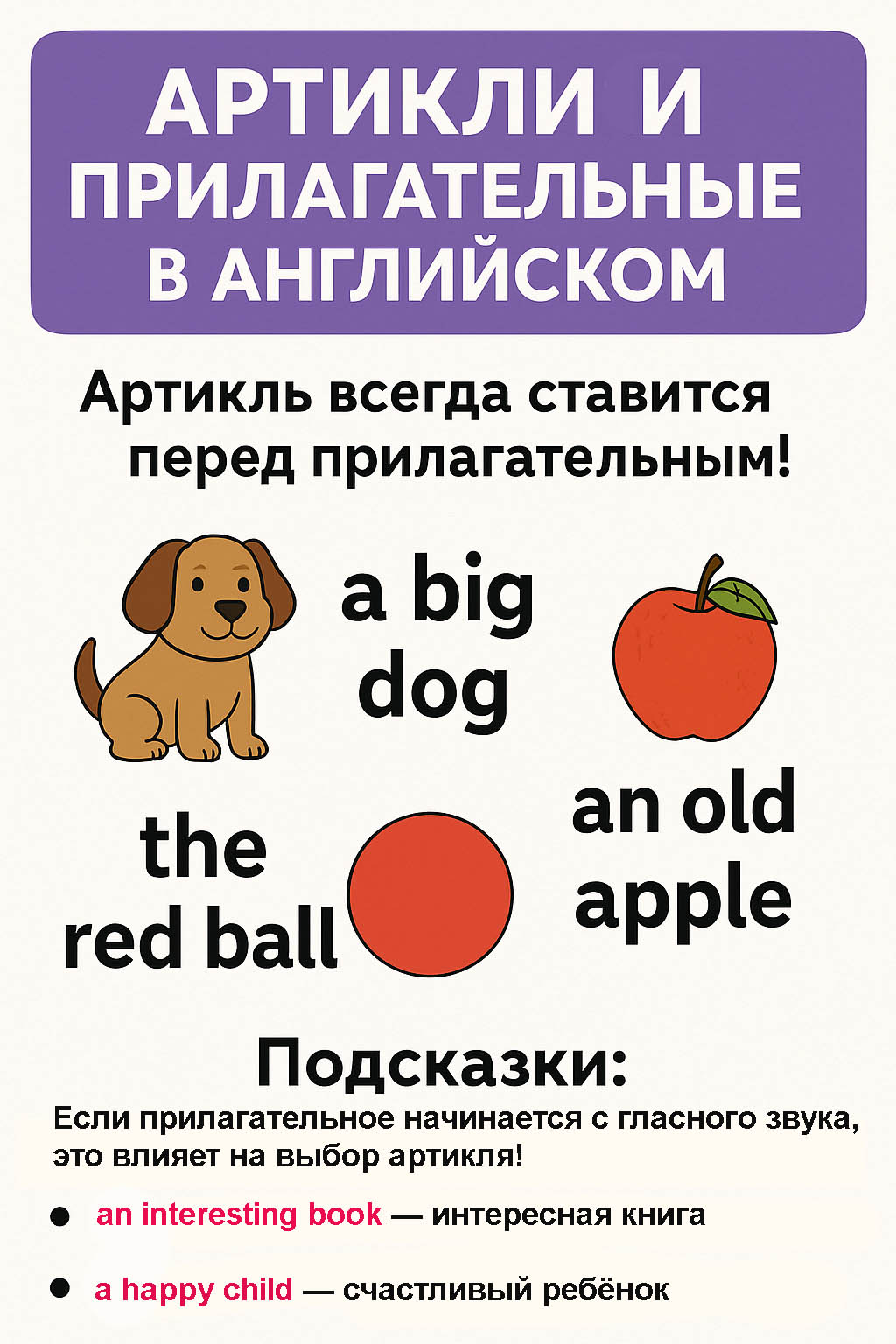 Артикли в английском языке