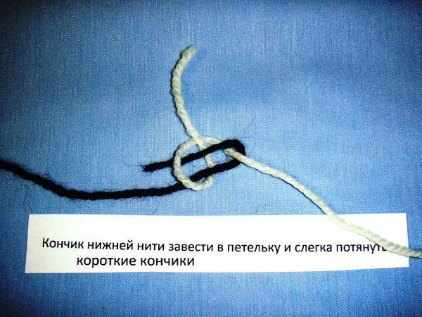 Как незаметно соединить нитки?