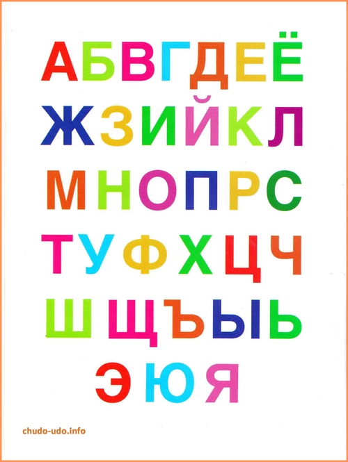 Алфавит для распечатки