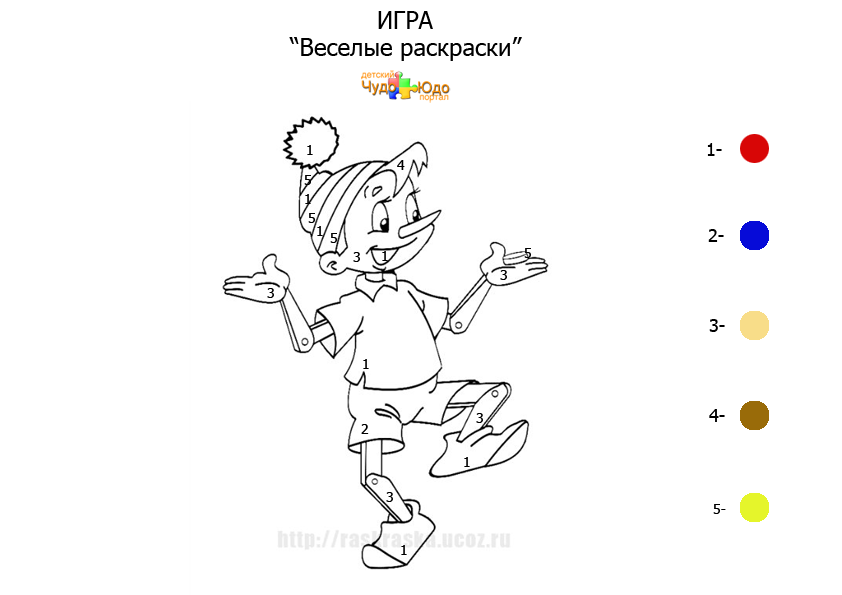 раскраски буратино