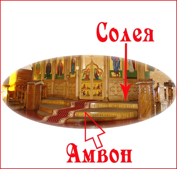 Солея и амвон