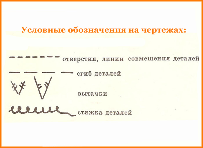 Условные обозначения при изготовлении игрушек