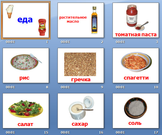 презентация на тему продукты