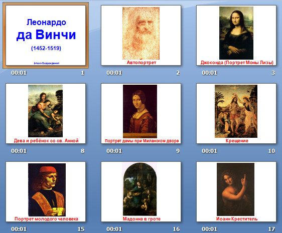 презентация леонардо да винчи