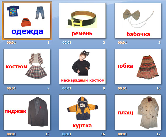 презентация на тему одежда