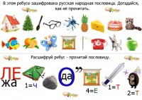 Ребусы для детей &quot;Русские народные пословицы&quot;