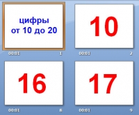 презентация цифры от 10 до 20