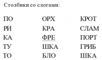 Занятие &quot;Обучение чтению по слогам&quot;