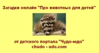 Загадки онлайн &quot;Про животных для детей&quot;