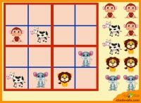 Развивающая игра &quot;Судоку для детей. Животные&quot;