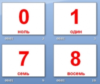 цифры от 0 до 10