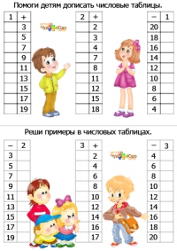 Задание для детей состав чисел до 20