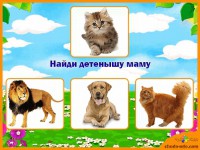 Найди детенышу маму - игра